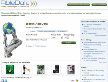 Screenshot of AbleData.com